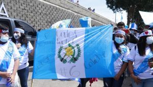 Caravana de bienvenida de la Selección Nacional Sub-20 de Guatemala