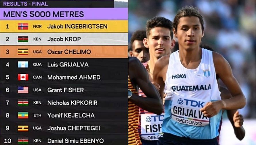 Luis Grijalva logra un histórico cuarto lugar en el Mundial de Atletismo