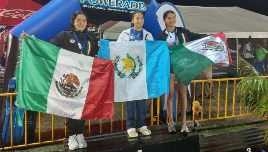 cccan 2022 medallas guatemala natacion