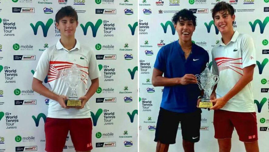 Gabriel Porras de tenis de campo ganador en Trinidad y Tobago 2022