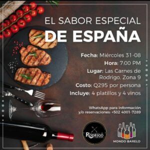 Noche de comida española en Guatemala