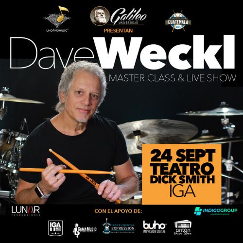 Concierto del baterista Dave Weckl en Guatemala