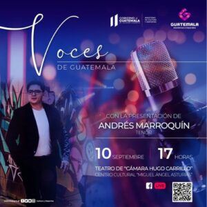 Concierto del tenor Andrés Marroquín Septiembre 2022