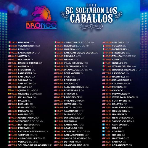 Conciertos de Grupo Bronco en Guatemala