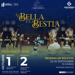 La Bella y la Bestia por el Ballet Nacional de Guatemala Octubre 2022 