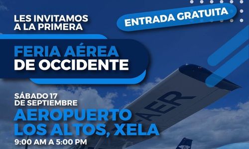 Primera Feria Aérea de Occidente en Guatemala 2022