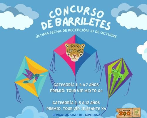Concurso de barriletes del Zoológico La Aurora 2022