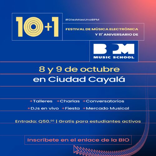 Festival educativo de música electrónica en Guatemala 2022