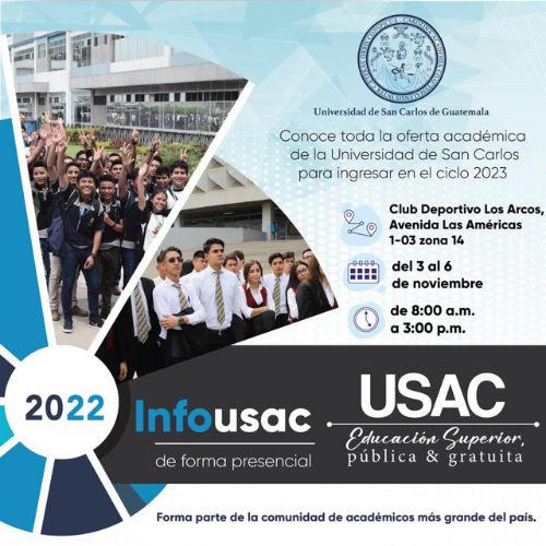 Infousac, feria universitaria presencial de la USAC 2022