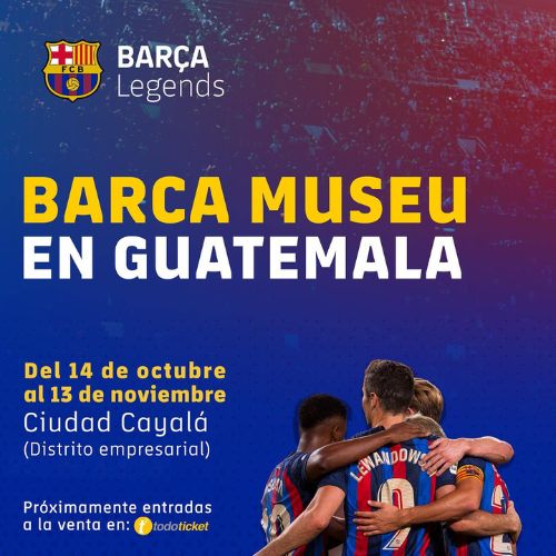 Póster del Museo del Barca en Ciudad de Guatemala 2022