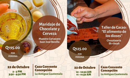 Talleres del Festival del Cacao en Antigua Guatemala Octubre 2022