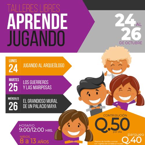 Talleres para niños en el Museo Popol Vuh 2022