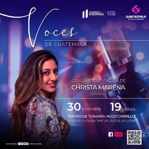 Concierto de Christa Marena en Ciudad de Guatemala 2022