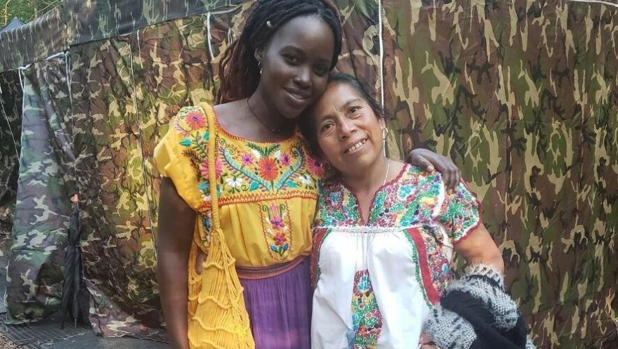 Lupita Nyong'o compartió fotografía con María Telón en set de Black Panther Wakanda Forever (2)