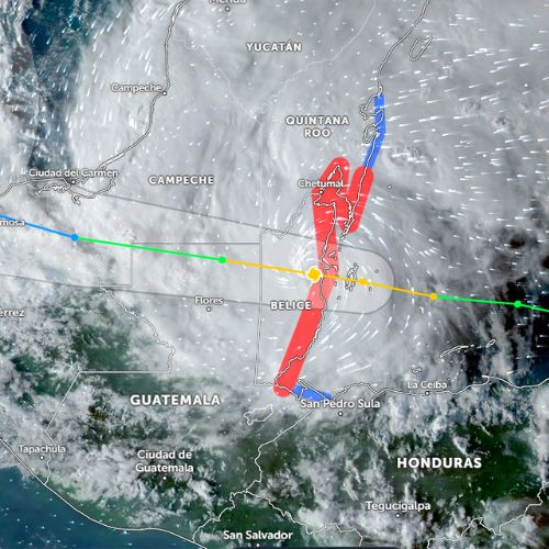 Mapa interactivo para ver el estado climático de Guatemala en vivo