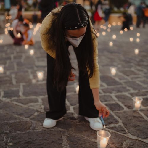 Noche de velas San Gaspar Vivar Antigua Guatemala 2022 encendido