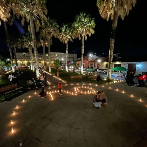 Noche de velas San Gaspar Vivar Antigua Guatemala 2022 plaza
