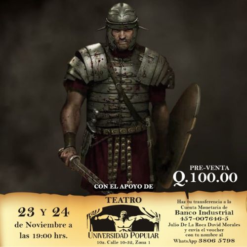 Obra de teatro el Proceso de Lucullus en Ciudad Guatemala 2022