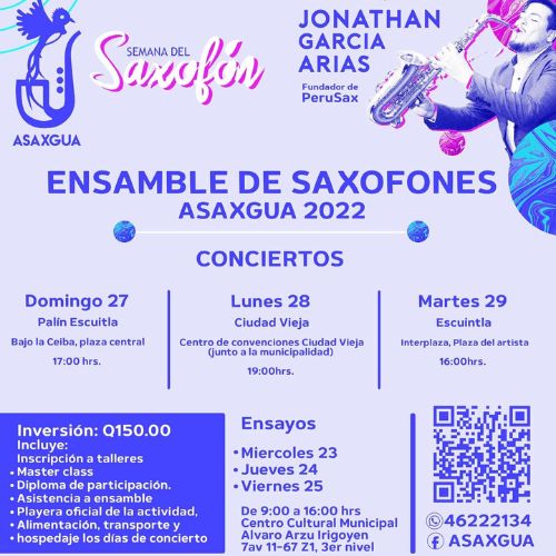 Semana del Saxofón en Guatemala 2022