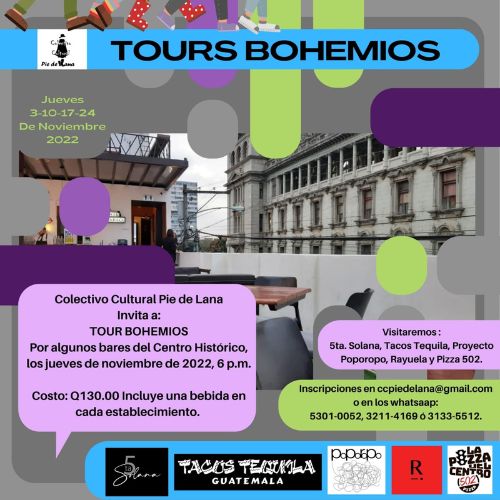 Tours por restaurantes y bares del Centro Histórico de Guatemala 2022