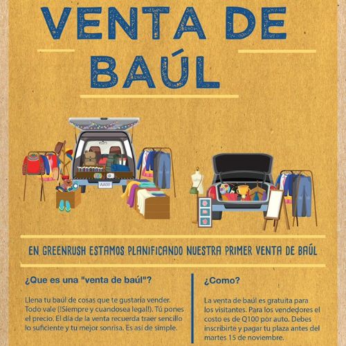 Venta de baúl en Green Rush, Guatemala 2022
