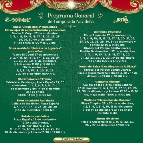 Xetulul anuncia Apertura de la Temporada Navideña 2022 en Guatemala