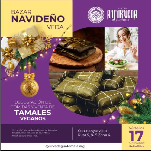 Bazar navideño del Centro Ayurveda de Ciudad Guatemala 2022