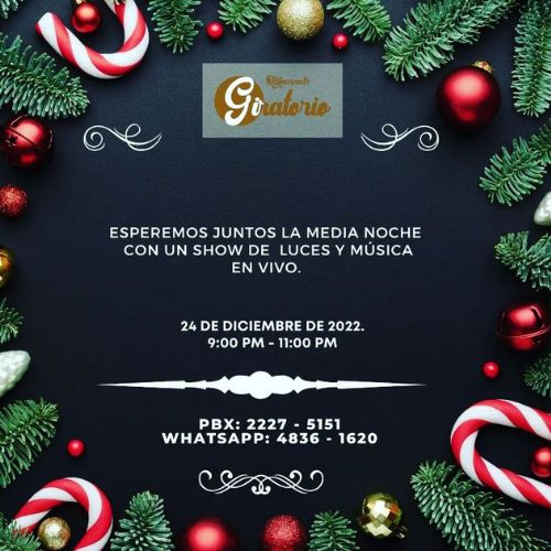 Cena de Navidad y Año Nuevo en Restaurante Giratorio 2022