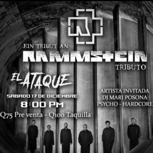 Concierto tributo a Rammstein en Ciudad Guatemala 2022