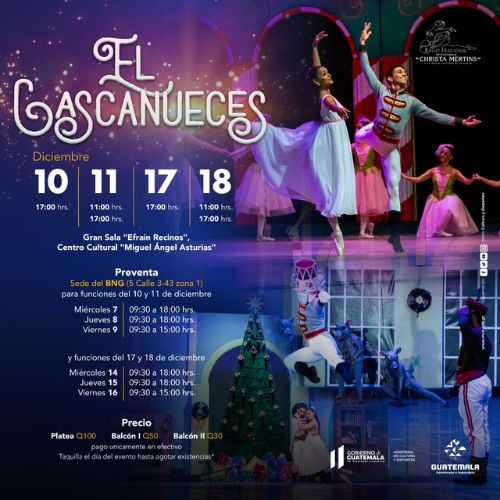 Detalles de las presentaciones del Ballet Nacional de Guatemala