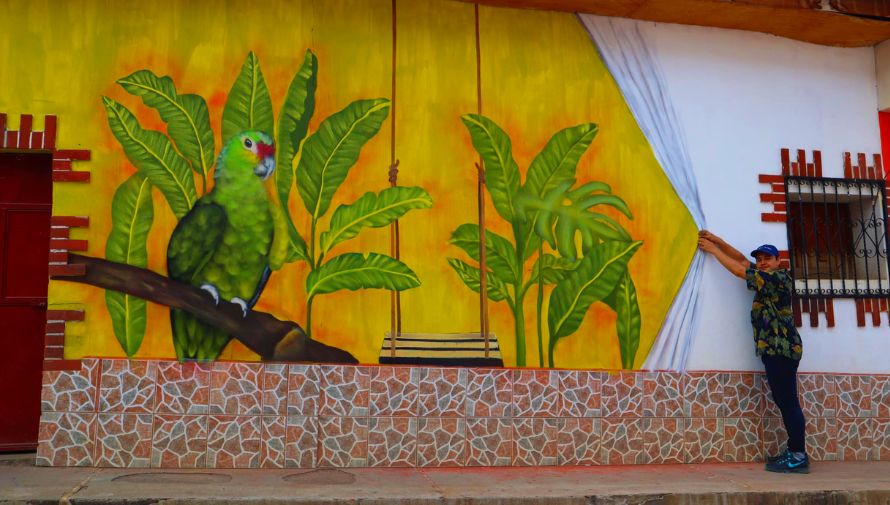 Distintos artistas guatemaltecos participaron en la creación de murales en Chiquimula