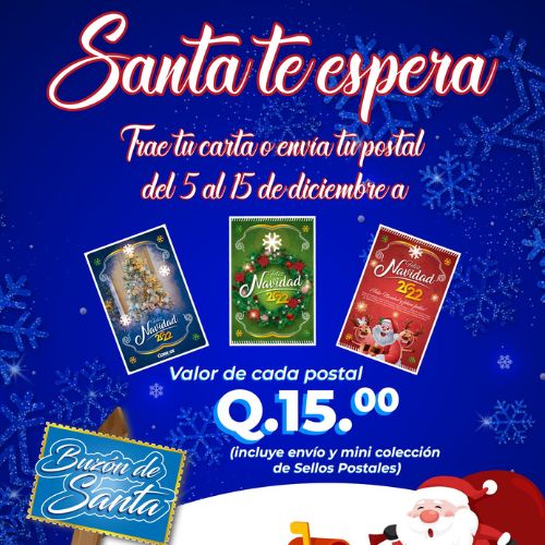 Envío de cartas a Santa por Correos de Guatemala 2022