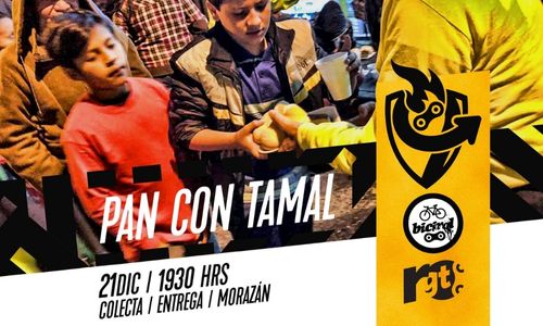 Recorrido en bicicleta para repartir tamales en Ciudad Guatemala 2022