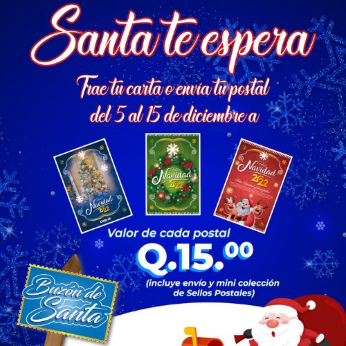 Sellos postales navideños de Correos de Guatemala