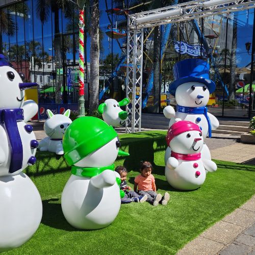 Set de fotografías navideñas en el Festival Navideño Paseo La Sexta