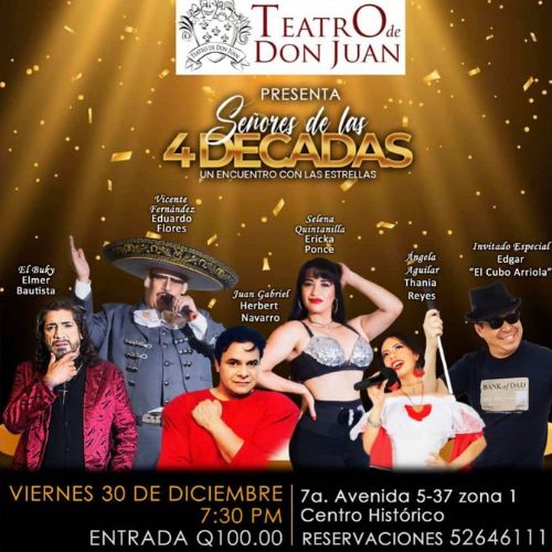 Show «Señores de las 4 décadas» en Ciudad Guatemala 2022