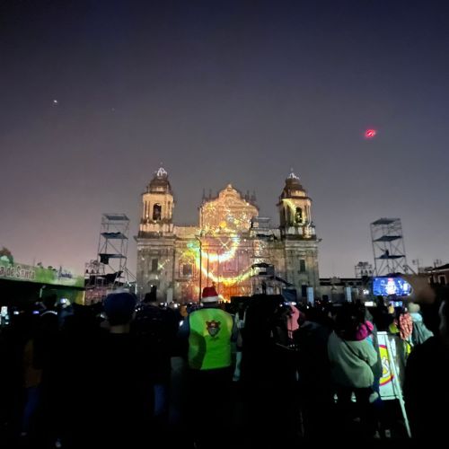 primer noche del Mapping en la Catedral Metropolitana de Guatemala 2022