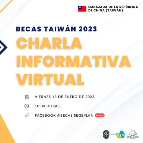 Charla informativa sobre becas para estudiar en Enero 2023