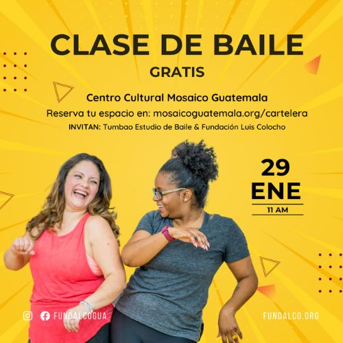 Clases gratuitas de baile en Mosaico Cultural Guatemala