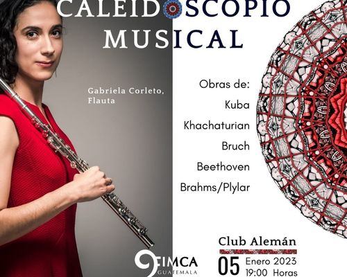Concierto de música de cámara «Caleidoscopio Musical» en Guatemala 2023