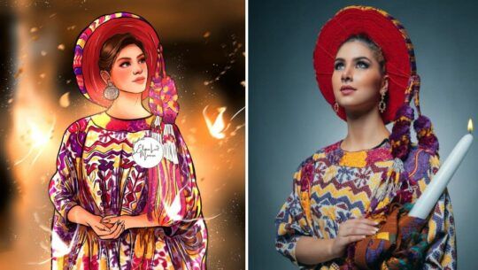 Elena Minera realizó un dibujo de Ivana Batchelor al estilo Disney