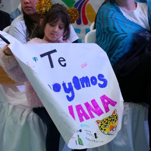Muestras de apoyo para Ivana Batchelor en Xela Guatemala