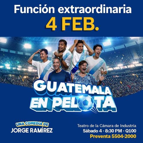Obra de teatro «Guatemala en Pelota» de Jorge Ramírez 2023