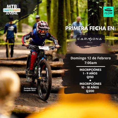 Primera fecha del Campeonato Juvenil MTB en Guatemala 2023