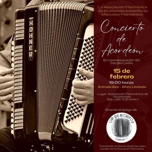 Concierto de Acordeón por el Día del Cariño en Guatemala 2023