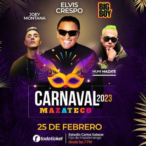 Concierto de Elvis Crespo en el Carnaval Mazateco 2023