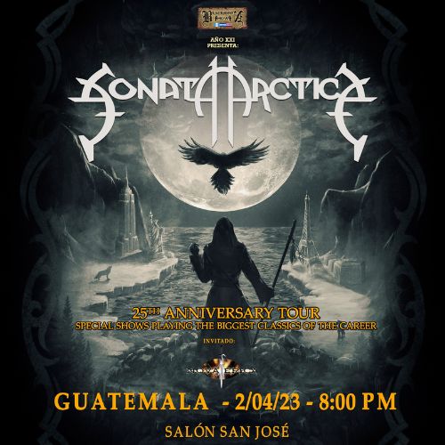 Concierto de Sonata Artica en Ciudad de Guatemala 2023