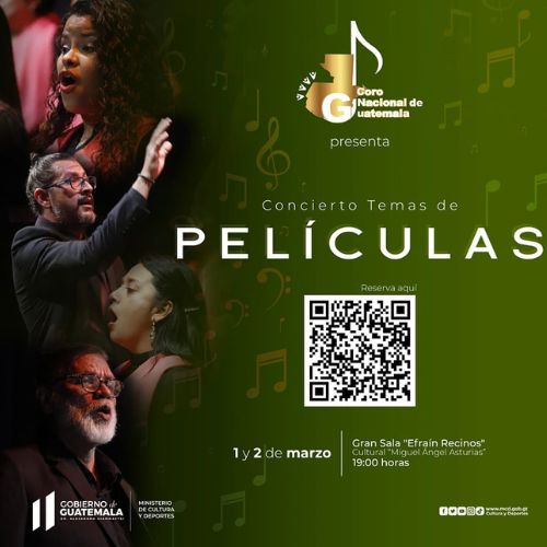 Conciertos con temas de película del Coro Nacional de Guatemala 2023