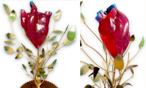 Obra Blooming Heart de Paulette Orellana