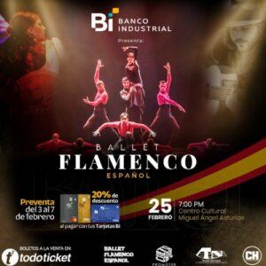 Preventa de entradas para la presentación del Ballet Flamenco Español en Guatemala 